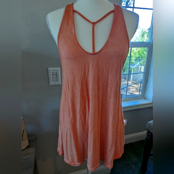 #93 We The Free Peach Strap Front Tank Top - Picture 1 of 11
